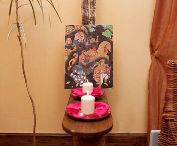 Декоративная композиция в зоне отдыха BALI SPA
