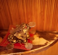 Балийская фигурка лягушки в интерьере BALI SPA
